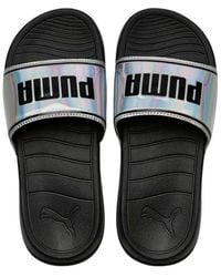 PUMA - Popcat 20 Iridescent Sliders - Lyst