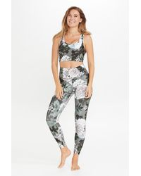 Sosandar - France Sage Floral High Waisted Activewear Leggings - Lyst