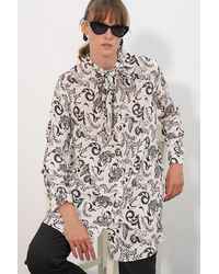 Bigdart - Long Floral Viscose Shirt - Lyst