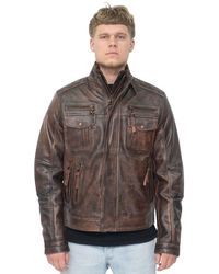 Infinity Leather - Retro Biker Jacket-Toronto - Lyst