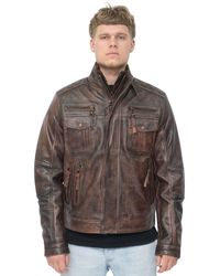 Infinity Leather - Retro Biker Jacket-Toronto - Lyst