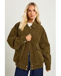 Boohoo - Oversized Faux Suede Jacket - Lyst
