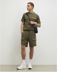 River Island - Regular Fit Textured Cargo Shorts Cotton - Lyst