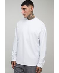 BoohooMAN - Tall Oversized Super Heavy Premium Long-Sleeved T-Shirt - Lyst
