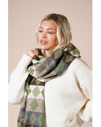 SVNX - Diamond Checked Scarf - Lyst