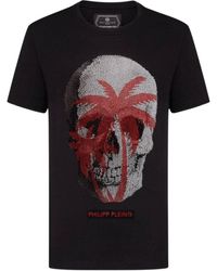 Philipp Plein - Large Skull Motif T-Shirt Cotton - Lyst