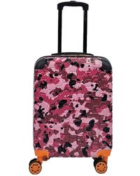 Infinity Leather - Hardshell Cabin Suitcase Robust 8 Wheel Abs Luggage Travel Bag - Lyst