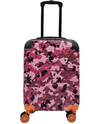 Infinity Leather - Hardshell Cabin Suitcase Robust 8 Wheel Abs Luggage Travel Bag - Lyst
