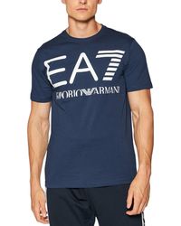 Armani - Ea7 6Kpt23 T Shirts Crew Neck Emporio Tee Casual Summer Cotton Tops - Lyst