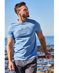 Mountain Warehouse - 'Tonal Mountain' Graphic T-Shirt Cotton Breathable Summer Tee - Lyst