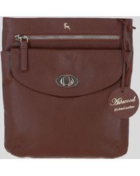 Ashwood Leather - Flat Crossbody Bag With Adjustable Strap - Lyst