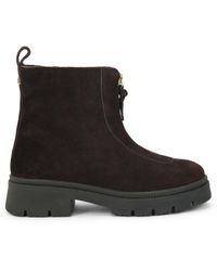 Carvela Kurt Geiger - Suede Malfa Zip Ankle Boots - Lyst
