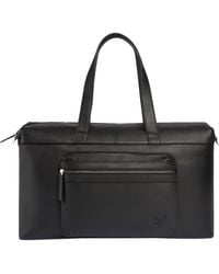 Lyle & Scott - Premium Leather Holdall Bag - Lyst
