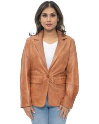 Infinity Leather - Soft Blazer Jacket-Apeldoorn - Lyst