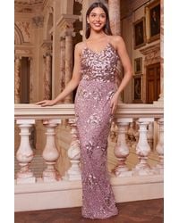 Quiz rose gold dress hotsell