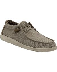HEYDUDE - Wally Sox Faux Suede Boat Shoes - Lyst