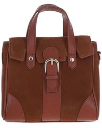 Ashwood Leather - 'Fascino Fiorentino' Soft Suede Small Shoulder Crossbody Bag - Lyst