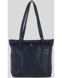Ashwood Leather - 'Athy' Genuine Shoulder Tote Bag With Metallic Charm - Lyst