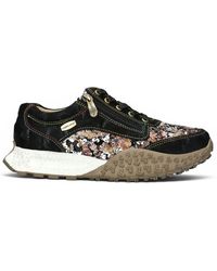 Laura Vita - Floral Leather Trainer Sneaker Shoes - Lyst