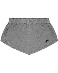 Nike - Sportswear Checkered Shorts Stretch Bottoms 477057 010 Cotton - Lyst