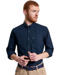 Ben Sherman - Signature Oxford Long-Sleeved Shirt (Dark) - Lyst