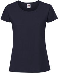 Fruit Of The Loom - Ladies Fit Ringspun Premium Tshirt (Deep) Cotton - Lyst