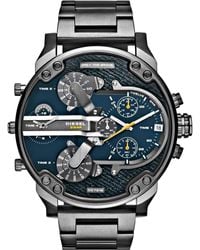 DIESEL - Dz7331 Mr Daddy 2.0 Gunmetal Stainless Steel Watch - Lyst