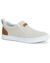 XtraTuf - Sharkbyte Canvas Damestrainers Crème - Lyst