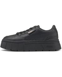 PUMA - Mayze Stack Leather Trainers - Lyst