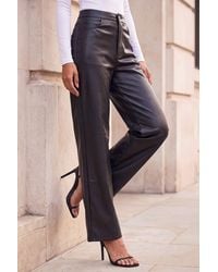 Roman - Petite Full Length Pu Trouser - Lyst