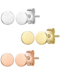 Glanzstücke München - Set Of 3 Ear Studs Sterling Tricolor - Lyst