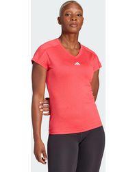 adidas Originals - Aeroready Train Essentials Minimal Branding V-Neck Tee - Lyst
