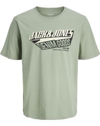 Jack & Jones - And Logo Printed Short Sleeve - Lyst