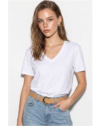 Bianco Lucci - Cotton T-Shirt - Lyst