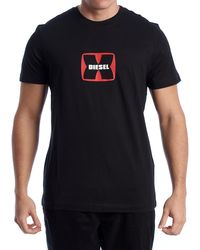 DIESEL - Slim Fit Short Sleeve T-Shirt A03848_Rpati - Lyst