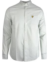 Lyle & Scott - Seersucker Strike Long Sleeve Shirt Cotton - Lyst