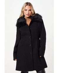 Dorothy Perkins - Tall Faux Fur Dolly Coat - Lyst