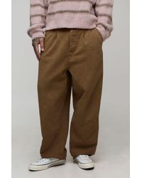 BoohooMAN - Tall Balloon Fit Half & Waistband Washed Twill Trouser - Lyst