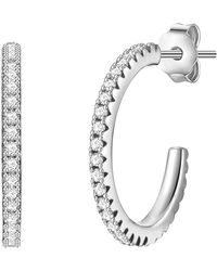 Glanzstücke München - Hoop Earring Sterling Zirconia - Lyst