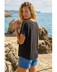 Roman - Cold Shoulder Button Top - Lyst