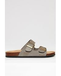 Threadbare - Slip On Two Buckle Strap Sandals - Lyst