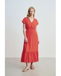 GUSTO - Wrapped Long Dress - Lyst