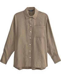 New Look - Relaxed Cupro Pocket Shirt - Lyst