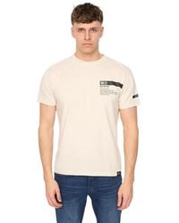 Duck and Cover - Tatick Brushed Cotton T-Shirt (Light Stone) - Lyst