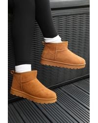 Where's That From - Wheres 'Pine' Faux Fur Lining Ankle Boots - Lyst