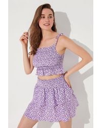 Penti - Floral Frilly Woven Cover-Up - Lyst