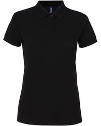 Asquith & Fox - Ladies Short Sleeve Performance Blend Polo Shirt - Lyst