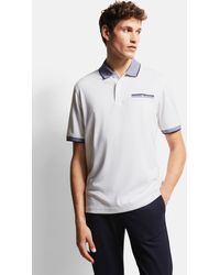 Bugatti - Herren Poloshirt Met Contrasterende Strepen - Lyst