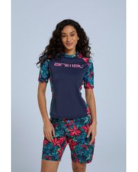 Mountain Warehouse - 'Lucy' Rash Vest Sun Protection Quick Drying Summer Beach Swimwear - Lyst