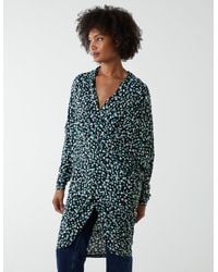 Blue Vanilla - Draped Dip Hem Long Top - Lyst